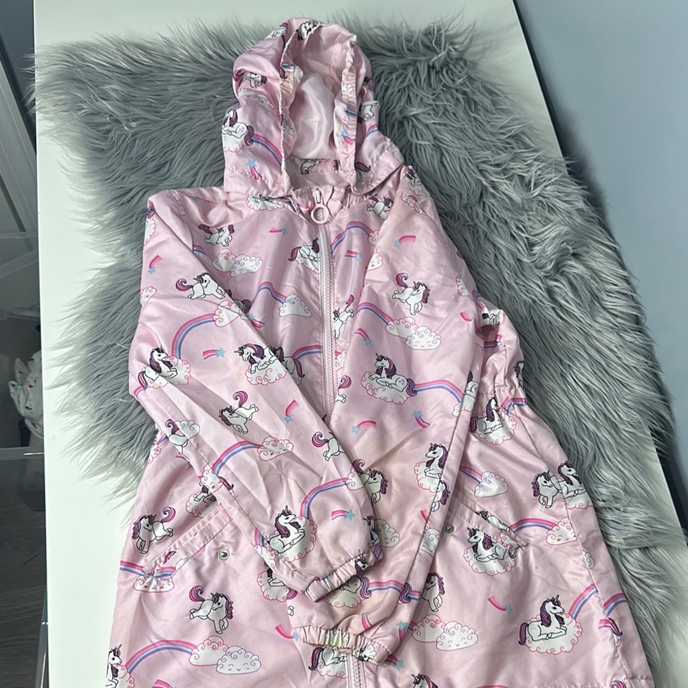 H&M Pastel Pink Unicorn Jacket